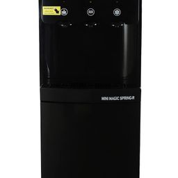 Voltas Spring-R Water Dispenser with Three Temperature Tap and Small Refrigerator (Black Color) image 2