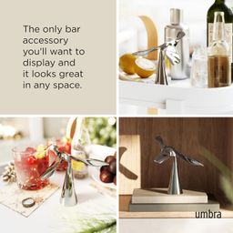 Umbra Tipsy Bottle Opener, One Sized, Chrome image 4
