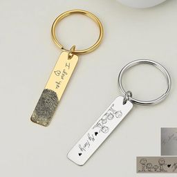 sushirama keys Customized Keychain, Actual Handwriting Keychain, Personalized Signature Keychain, Handwritten Keychain, In Memory of Gift, Loss Gift image 5