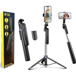 Yoozon Selfie Sticks with Wireless Remote 3-in-1 Multifunctional Bluetooth Extendable Tripod Stand Comes with 360° Rotatable Handle for Panoramic Shots for iPhone OnePlus Samsung Oppo Vivo Others image 1