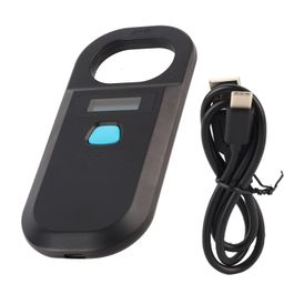 ashata Portable Pet Microchip Scanner, Handheld Animal Chip Tag Reader, Backlight Screen Support ISO11784/85, EMID, FDX B, Universal RFID Reader for AnimalPetDogCat (Black) image 2
