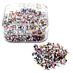 GNR Multicolor Bindi Daily Use Simple Forehead Bindi For Women - Pack of 4 Boxes (Size :1.5 mm Each) image 1