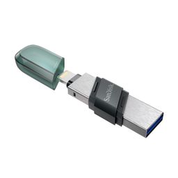 SanDisk iXpand USB 3.0 Flash Drive Flip 128GB for iOS and Windows, Metalic image 1