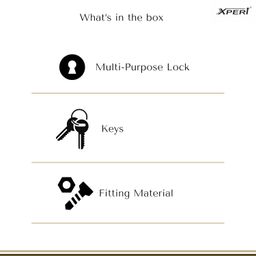 Xpert Round Multi Purpose Lock Pack of 4, Works as Drawer Lock with Key, Lock for Cupboard, Wardrobe Lock with Key, Cupboard Lock with Key, Lock for Drawer, almirah Lock, Cabinet Locks for Cupboard image 5