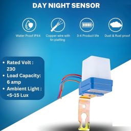 Real Instruments Automatic Day Night On And Off Photocell Sensor Switch 220 Volt 1000watt Load Capacity Waterproof For Lights Water Proof On-off Photocell, Ldr Sensor Switch For Lighting (Pack Of 2) image 5