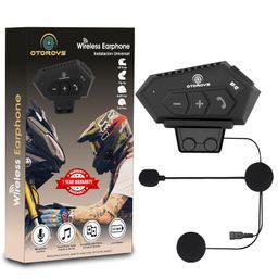 OTOROYS 1 Year Warranty Motorcycle Helmet Wireless Dual Earphone On-Ear Helmet Bluetooth Calling and Music with Mic, (Support iOS & Andriod) (OTOB12) image 1