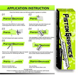 Piston Graphics Car Side Sticker Multi Tri Color PGPerformance Sticker image 4