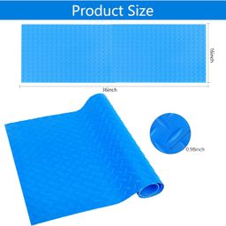 DECOHS 16" x 36" Pool Ladder Mat-Large Swimming Pool Step Mat with Non-Slip Texture-Protective Ladder Pad for Above Ground Pools Liner and Stairs (Willow) image 2