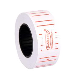 BAMBALIO Price Label ROLL 10 Rolls x 600 Labels Compatible with All Single Line Labeling Machines (White) image 3
