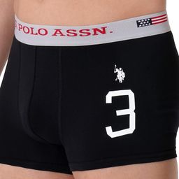 u.s. polo assn. Mens Numeric Print Cotton Stretch I015 Trunks (Pack of 1) image 5