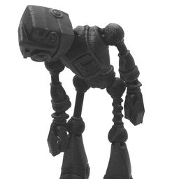 CERO 3D Printed Flexi Print-in-Place Fokobot 2.0 (Robot) (Black PLA Plastic) image 4