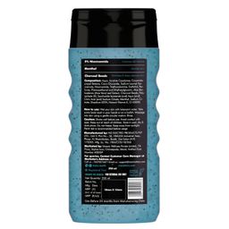 Man Matters 3 in 1 Action Charcoal & Menthol Body Wash | With Menthol, 5% Niacinamide & Activated Charcoal Beads | For Instant Cooling, Odor Protection & Improves Skin texture | 250ml image 2
