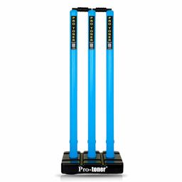 Protoner Cricket Stumps Set with Base and 2 bails (Blue) image 1