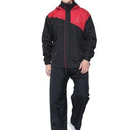 fabseasons Lightweight Waterproof Raincoat set of Top & Bottom for Men's, with hood & Reflector at back image 1
