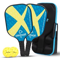 Airavat Prix Pickleball Paddle Racket for Men & Women Made of Carbon, Lightweight, Comfortable Cushion Grip, Max Spin & Control Pickle Ball Racket, 16mm Thickness image 1