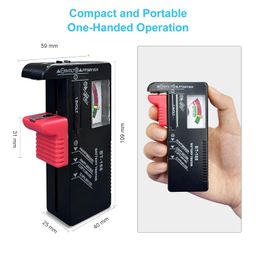 PUJI Battery Tester, Small Battery Testers Universal Battery Checker for AAA AA C D 9V 1.5V Button Cell Household Batteries image 4