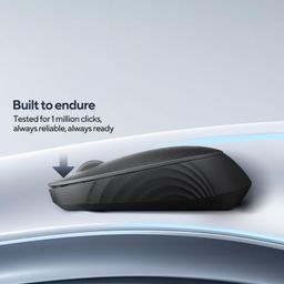 ASUS MW105 Multi-Device Wireless Bluetooth Silent Mouse, Adjustable DPI, Ambidextrous Shape, Connects Upto 3 Devices, Optical Tracking, Compatible with PC/Laptop- (Black) 48 Grams, 3 Year Warranty image 3