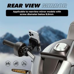 Kratos Mobile Holder for Bike Fits in HadleBar for All Types of Bike with 360 Rotation sturdied and Stable Navigation Mobile Holder with New Techonology of One Click Mechanism for Mobile Phone image 4