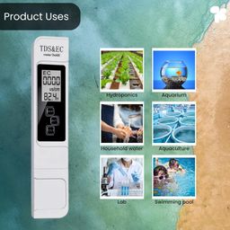 ampereus AMPEREUS® Digital EC, TDS & Yellow Auto pH Meter Combo | Water Quality Tester for Home, RO, Aquarium, Hydroponics & More | pH Level & TDS Checker for Purity Testing image 4