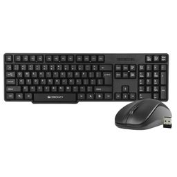Zebronics Zeb-Companion 107 USB Wireless Keyboard and Mouse Set with Nano Receiver (Black) image 1