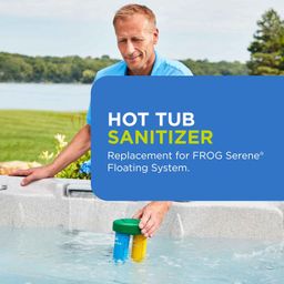 4 FROG Serene Bromine Replacement Cartridges for Hot Tubs for use only with FROG Serene in-Line and Floating Sanitizing Systems, Quick and Easy Sanitizer image 5