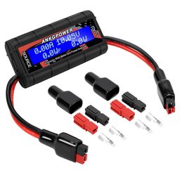 ANKG 150A Watt Meter Power Analyzer, High Precision RC with Digital LCD Screen&2 Sets of 45amp Power Pole Connectors for Voltage (V) Current (A) Power (W) Charge(Ah) and Energy (Wh) Measurement image 1