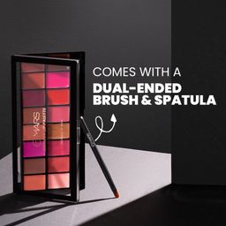 MARS Infinity Lip Palette | Demi Matte | 16 Colors to Infinte Lipstick Colors | Free Spatula cum Applicator (36.0 gm) (02-Multicolor) image 2