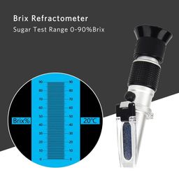 Agatige Refractometer, 0-90% Brix Meter Refractometer Handheld Sugar Refractometer High Accurate Brix Measurement Meter with ATC, Wine Extractor Tester Machine for Fruit, Beverages&Juice, Honey image 3