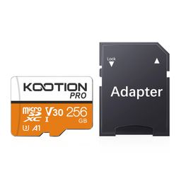 KOOTION Micro SD Card 256GB, High Speed Memory Card with SD Adapter, SDXC UHS-I C10 A1 U3 Memory Card for Tablet/Mobile Phone/Camera image 1