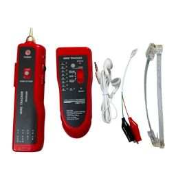 PARUHT Wire Tracker and Cable Tester Lan Ethernet Collation UTP STP RJ11 RJ45 Tracer Toner Detector Portable Line Finder, Red and Black, WTT868 image 1