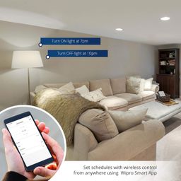 Wipro 10A smart plug with Energy monitoring- Suitable for small appliances like TVs, Electric Kettle, Mobile and Laptop Chargers (Works with Alexa and Google Assistant) (DSP1100) image 4