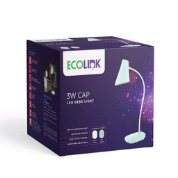 EcoLink Cap 3-watt LED Table Lamp | Rechargeable Desk Light with Brightness Control | Pack of 1 (Sea Green) image 2