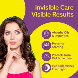 Evereve Acne Pimple Patch for Face, 72 Hydrocolloid Waterproof Patches, Absorbs Excess Oil, Pimple & Acne Overnight, Invisible, For All Skin Types, Dermatologically Tested image 4