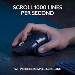 Logitech MX Keys S Combo - Performance Wireless Keyboard and Mouse with Palm Rest, Customisable Illumination, Fast Scrolling, Bluetooth, USB C, for Windows, Linux, Chrome, Mac image 4