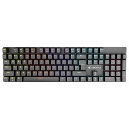 ZEBRONICS Nitro Plus Mechanical Keyboard, 104 Keys, Clicky Blue Switches, Integrated Multimedia Keys, Multicolor LED, Windows Lock Function, 1.5m Durable Cable (Black) image 1