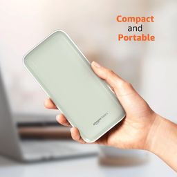 Amazon Basics 20000 mAh 22.5W Ultra Fast Charging Power Bank | Type C Power Delivery (Input & Output) | Quick Charge | Two-Way Fast Charging (Lime) image 5