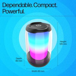 HP Multimedia Speaker DHS-5100, High Power Speaker with Pure and Pleasant Sound Quality; RGB Light Effect; USB Powered; Bluetooth® 5 connectivity Support; Dual Speaker Design image 3