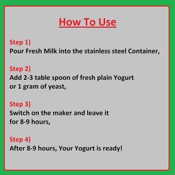 Automatic Yogurt Maker Machine, Stainless Steel Inner Container Electric Yogurt Maker, 900ml (Multicolor) image 4