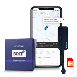 Roadcast Wired GPS Tracker for Car,Bike, Scooty,EV, Trucks | Live Tracking, Instant Engine ON/Off Alerts,immobilization,Theft Alarms with Bolt Life Mobile App (with No Hidden SIM Recharge) (2G) image 1
