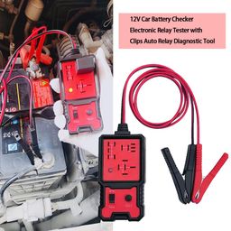 adium 12V Car Battery Checker Electronic Relay Tester with Clips Auto Relay Diagnostic Tool image 3