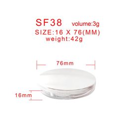 atorse ATORSE® 2Pcs Refillable Compact Powder Container 5G With Mirror Mesh Sifter image 3