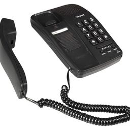 Beetel B15 Corded Landline Phone,Ringer Volume Control,LED Ring Indication,Wall/Desk Mountable,Bold Buttons Design,Clear Call Quality,Mute/Pause/Flash/Redial Function (Made in India)(Black)(B15) image 2