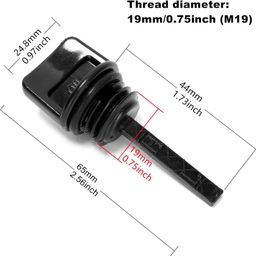 sadaiv nipun dil se desh seva SNEA0 178 SADAIV NIPUN Generator Oil Filler Cap And Oil Dipstick For Engine Generator Lawnmower 139f Oil Ruler size-4.61 x 4.06 x 1.1 inches image 2