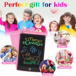 HOMESTEC LCD Color Writing Tablet, Digital Whiteboard for Noting Reminders Write or Drawing (8.5 Inches, Pink) image 5