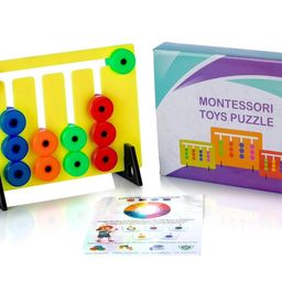 ToyTastic Learning Toys for Kid, Slide Puzzle Game Color Matching Brain Teasers Logic Game Preschool Educational Toys image 4