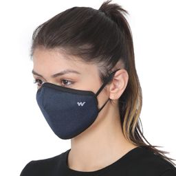wildcraft Unisex-Child Polyester SUPERMASK W95+ Reusable Outdoor Respirator 2P : Pointel : BLU_POSDN : S (8903338299981 (Pack of 2)) image 5