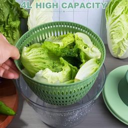 keyoza Electric Vegetable Chopper, Multifunctional 2-in-1 Chopper Vegetable Cutter, Strawberry Grape Slicer Multi-Function Fruit Vegetable Slicer Salad Making Pizza Fruit Dispenser Frifer image 3