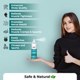 The Body Reserve Magnesium Oil Spray 200ml- Topical Spray Magnesium Oil For Feet, Muscle Relaxation, Deep Sleep Support, Recovery From Cramps, Fitness image 3