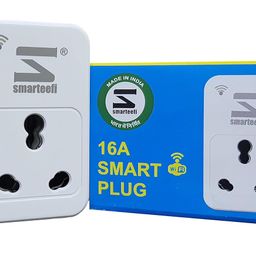 Smarteefi 16A WiFi Smart Plug | Daily & Real Time Energy Monitoring | Guaranteed Schedules works without Internet | Countdown Timer | Suitable for AC Geyser pump | Compatible with Alexa & Google Home image 1