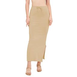 desi girl Stretchy Cotton Saree Shapewear Petticoat for Women | Fishcut Petticoat with Side Slit for Easy Movement | Shape Wear for Sarees | Petticoat with Drawstring and stretchable | S to 3XL image 1